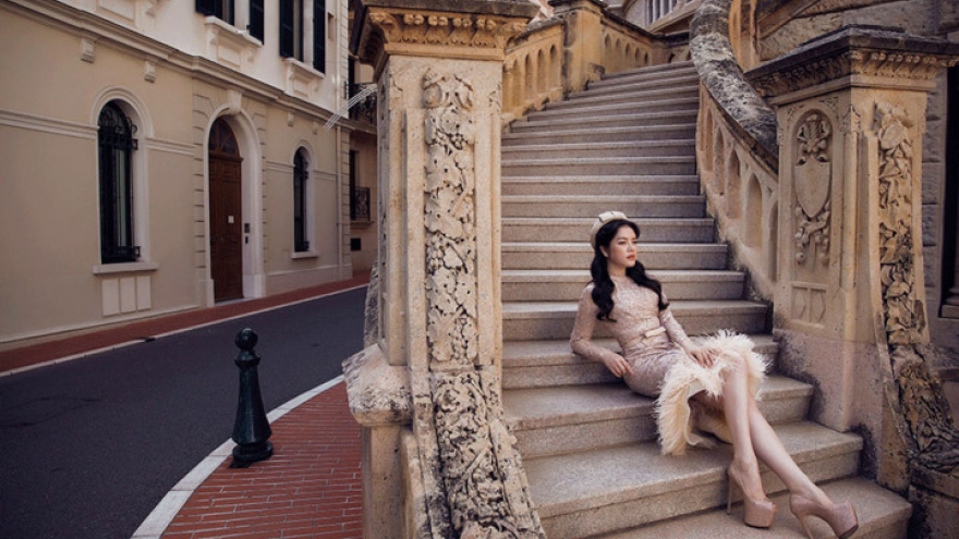 Ly Nha Ky charming in Monaco