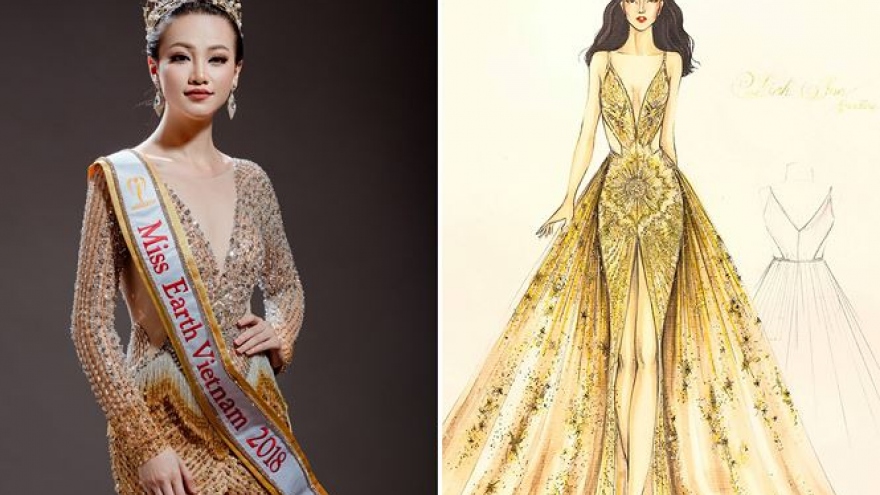 Phuong Khanh’s reveals evening gown for Miss Earth finale