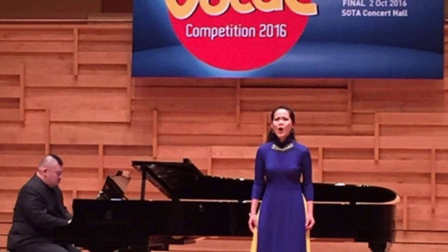 Soprano Khanh Ngoc wins SLO-ASEAN Vocal Competition