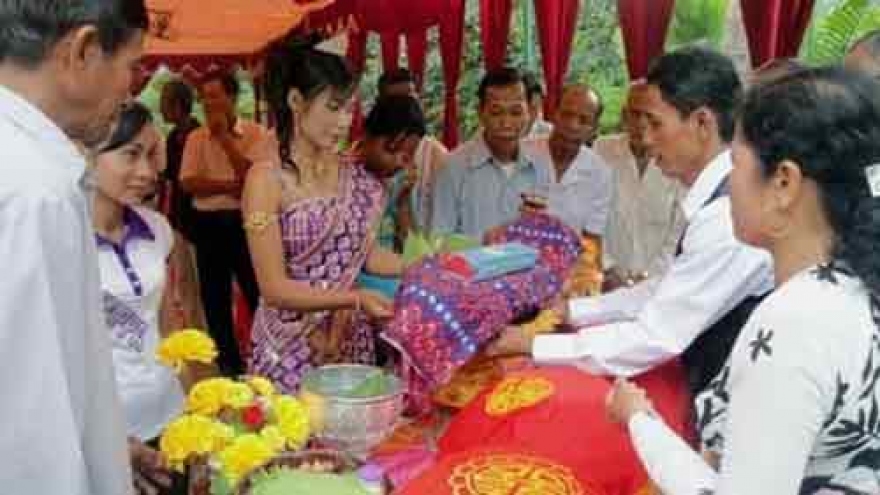 Wedding ceremony of the Khmer