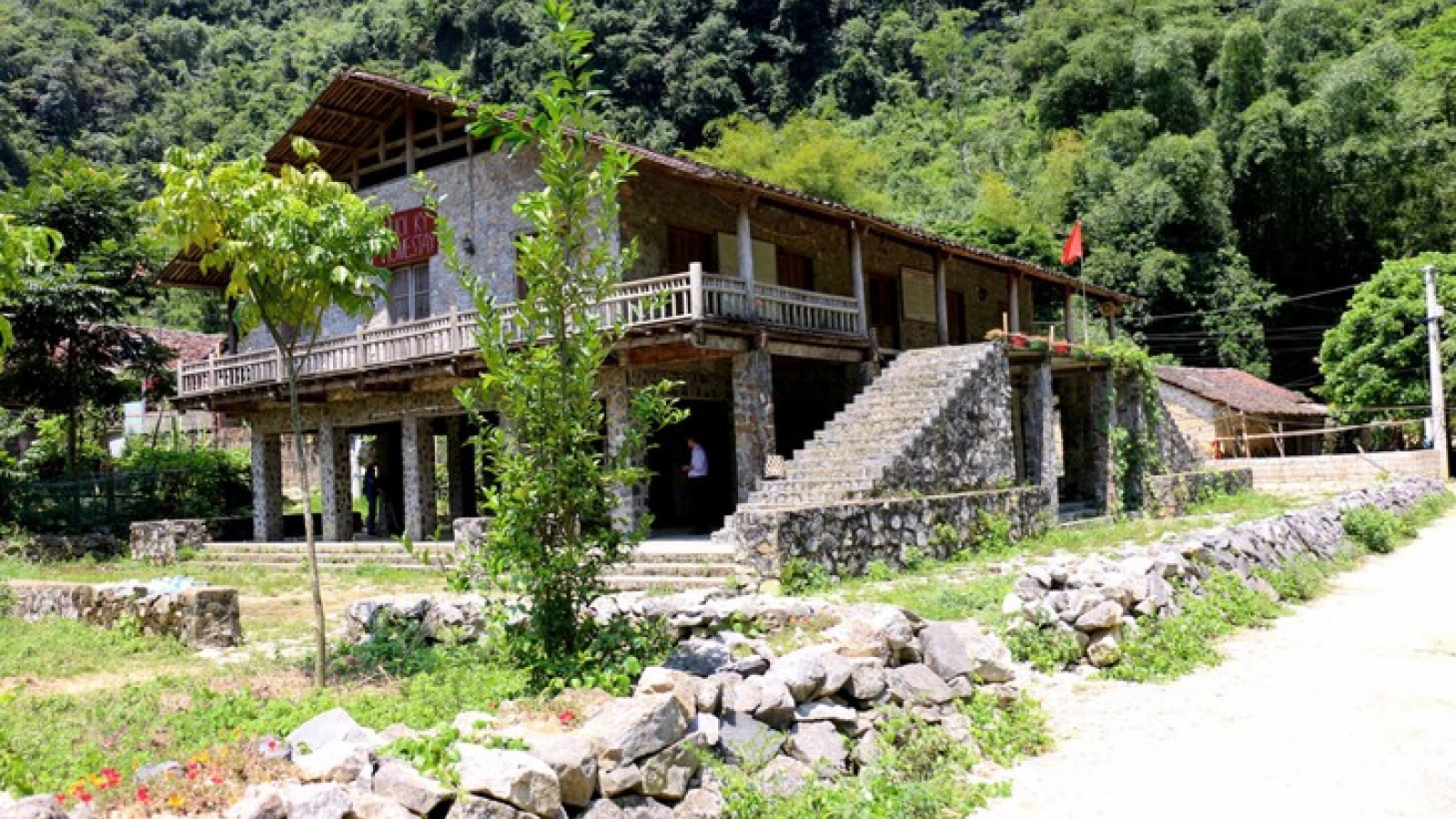 Rock stilt houses of Tay ethnic people in Cao Bang province