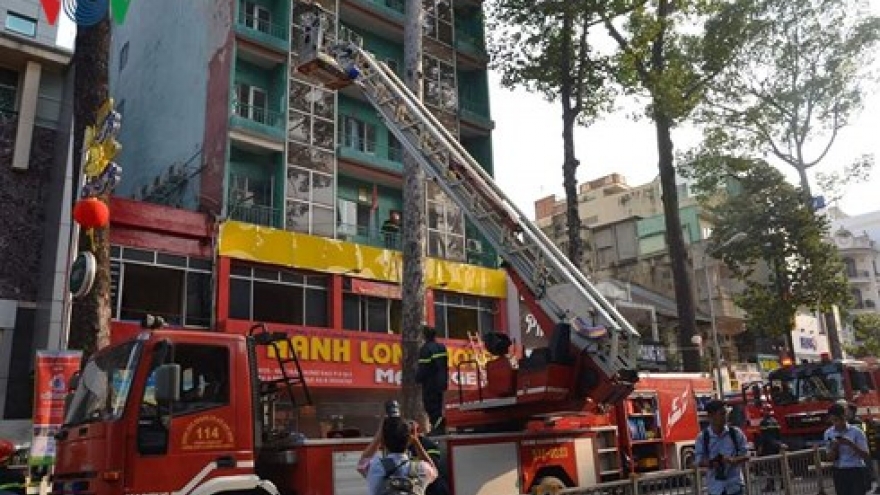19 people rescued from hotel fire in HCM City