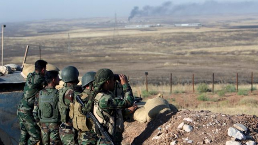 US-led coalition troops assisting Kurds in new offensive: spokesman