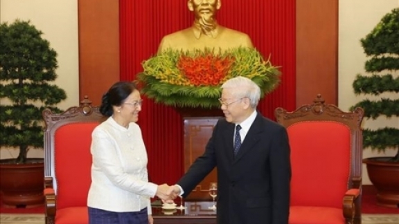 Top Vietnamese leader applauds Laos’ tremendous achievements