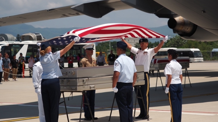 Vietnam returns remains of two US soldiers