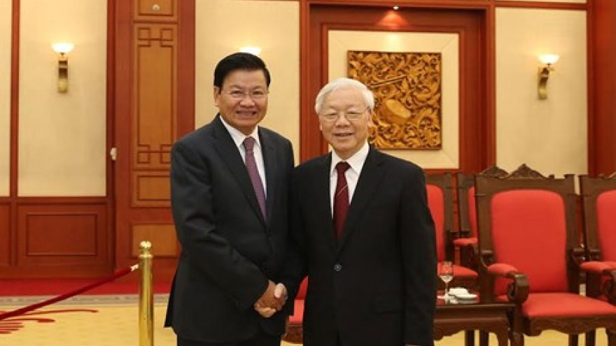 Party chief welcomes Lao Prime Minister