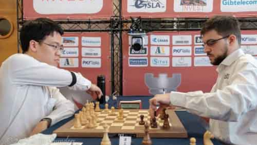 Quang Liem draws with French rival at Gibraltar Masters
