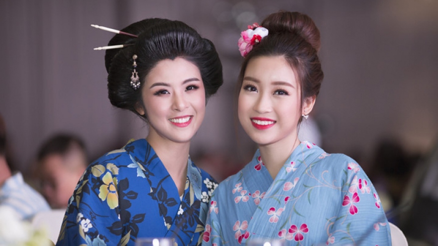 Beauties brighten up HCM City in Japanese Kimono