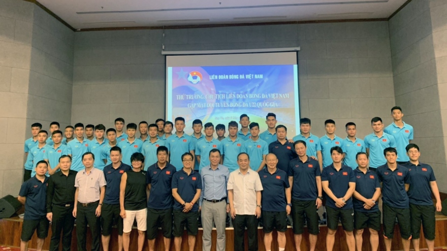 VFF President gives great encouragement to Vietnam’s U22 side