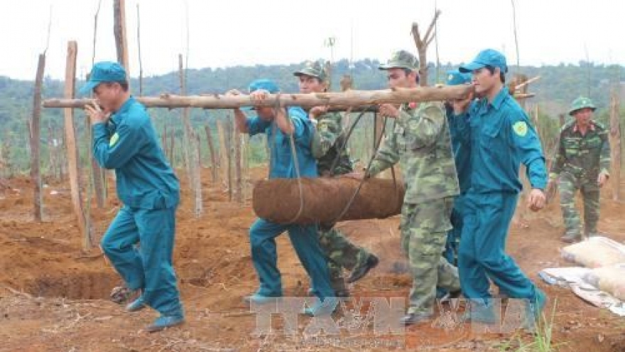 Two massive bombs defused in Dak Nong province