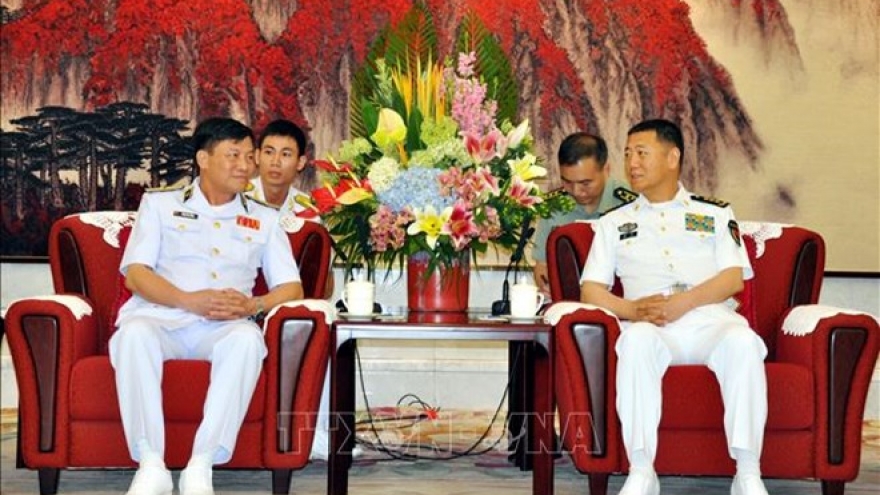 High-ranking naval delegation visits China