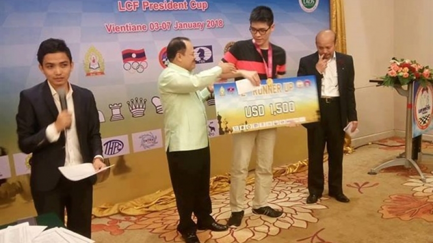 IM Minh grabs silver at Lao chess tourney