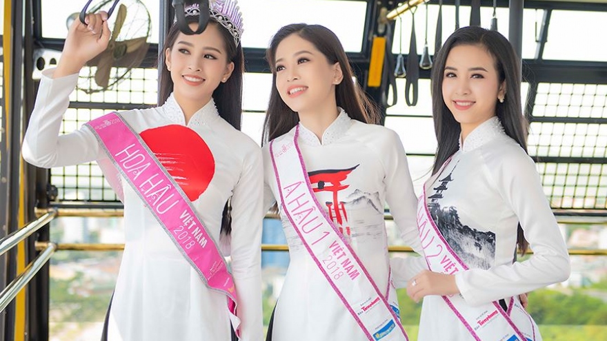 Top 3 Miss Vietnam 2018 dazzle in Ao Dai
