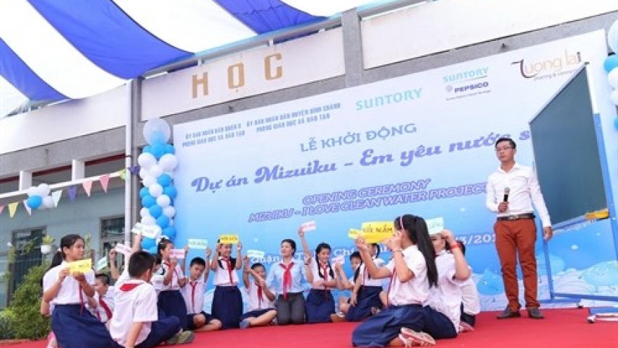 Japanese water education programme launched in Ben Tre