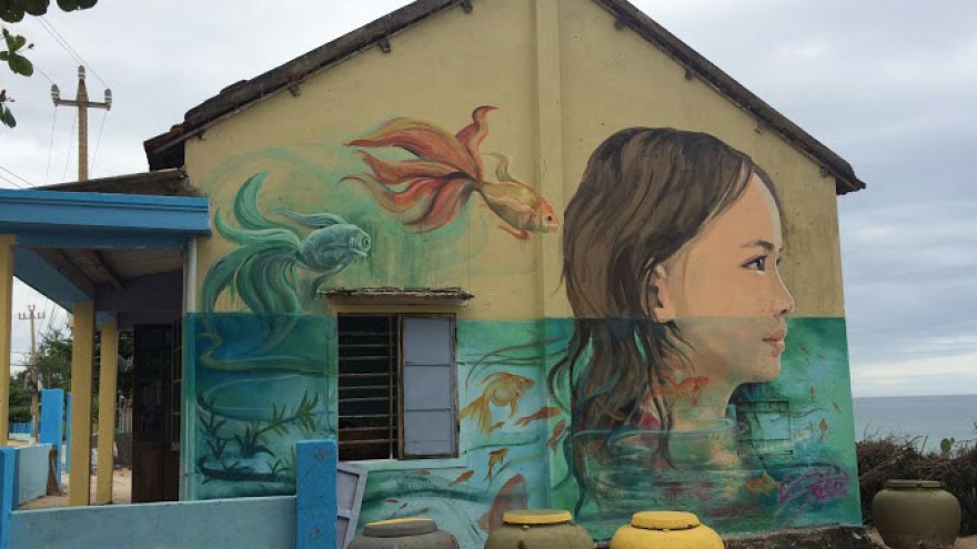 Mural art revitalises fishing village