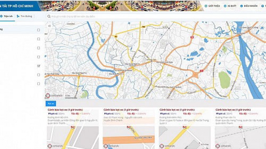 HCM City launches digital traffic map