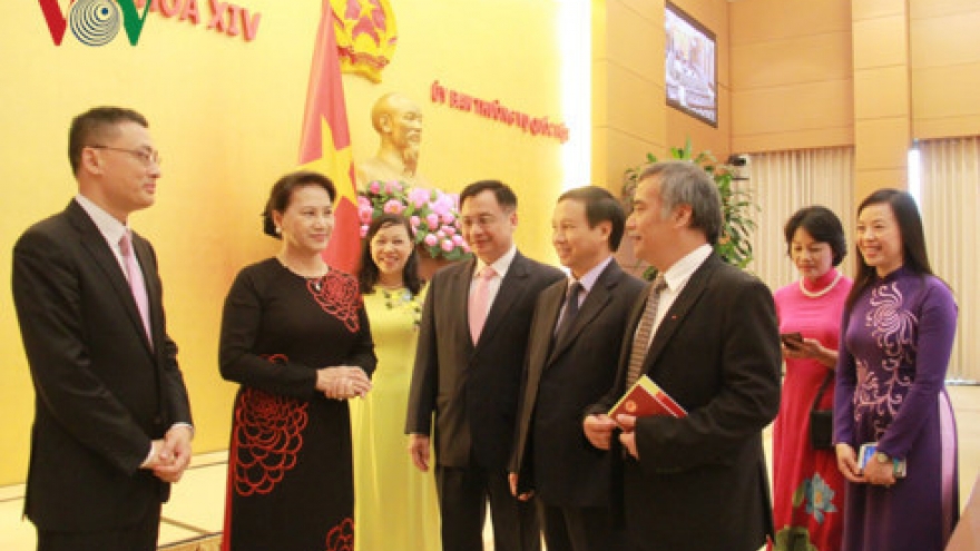 NA leader meets Heads of overseas diplomatic missions
