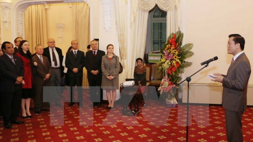 New Year meeting for foreign embassies, foreign news agencies