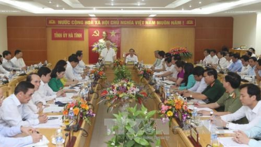 Party chief pays working visit to Ha Tinh province