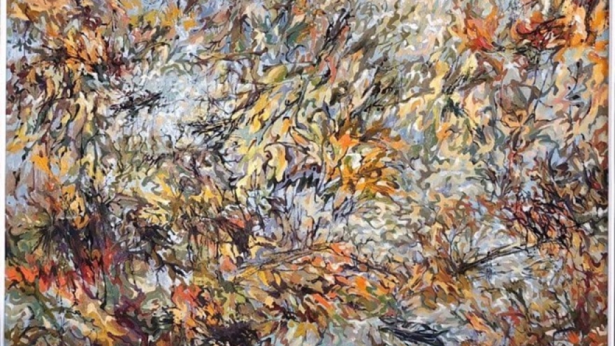 Vietnamese painting on display at Italy’s Velli Palace