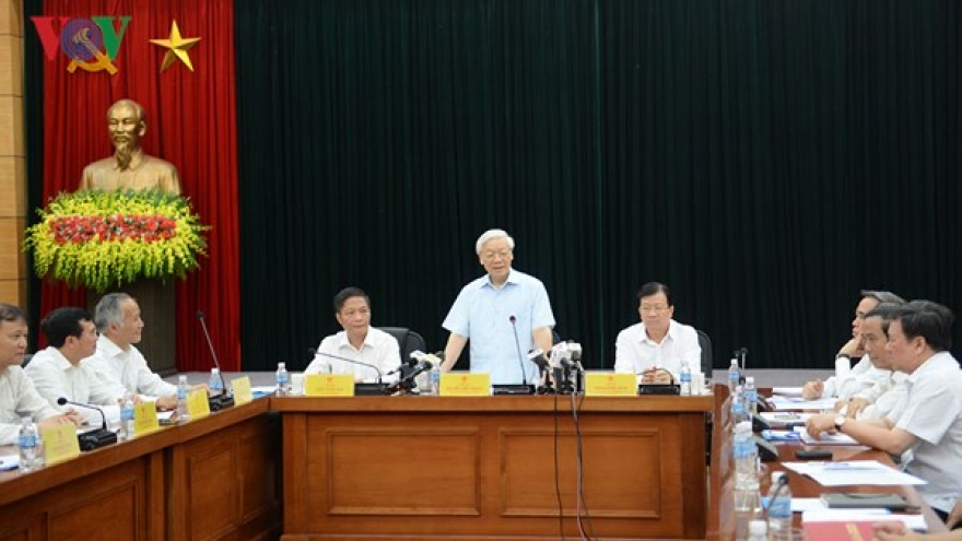 Party chief hails industry-trade sector as economic spearhead