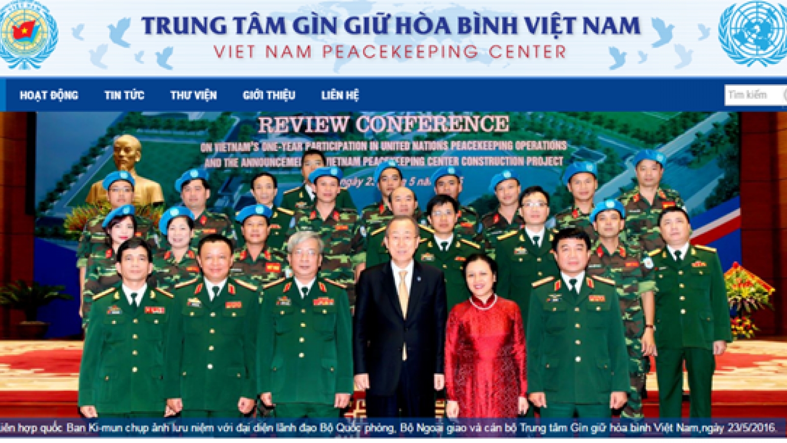 Vietnam peacekeeping centre launches official website
