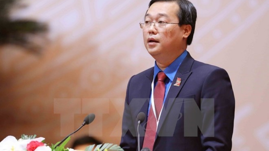 Le Quoc Phong re-elected 11th HCYU Central Committee first secretary