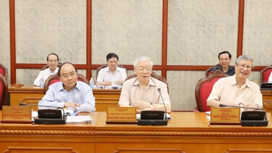 Party General Secretary Nguyen Phu Trong chairs Politburo meeting