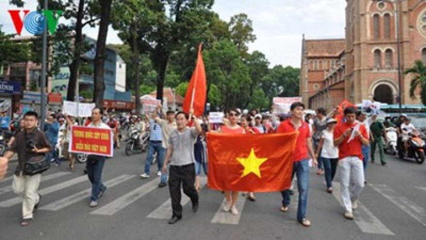 HCM City march against China’s illegal actions