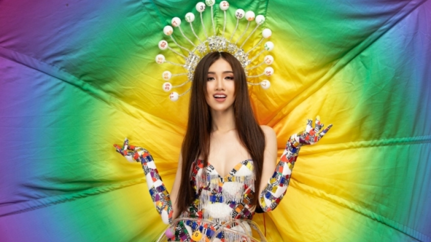Nhat Ha unveils national costume for Miss International Queen 2019