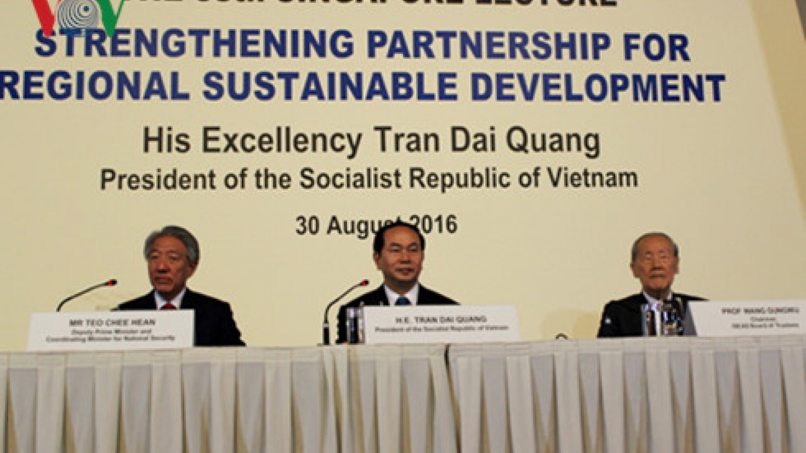 President Tran Dai Quang’s speech at Singapore Lecture