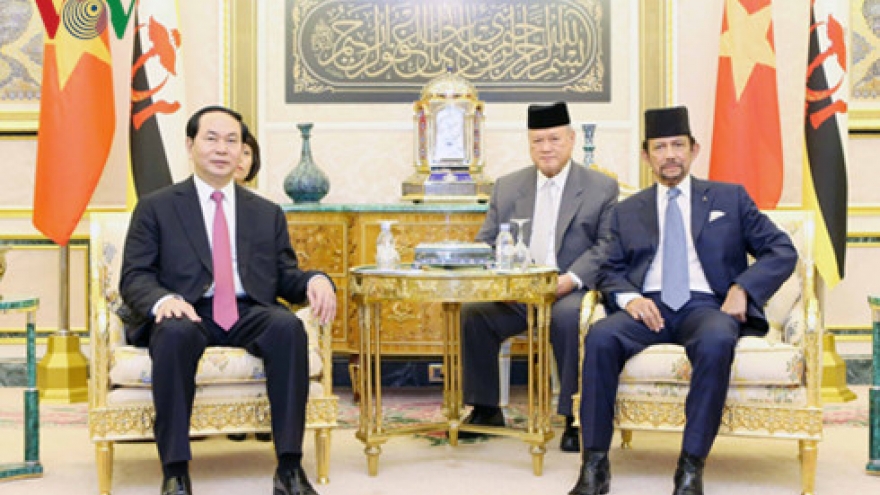 President holds talks with Bruneian Sultan