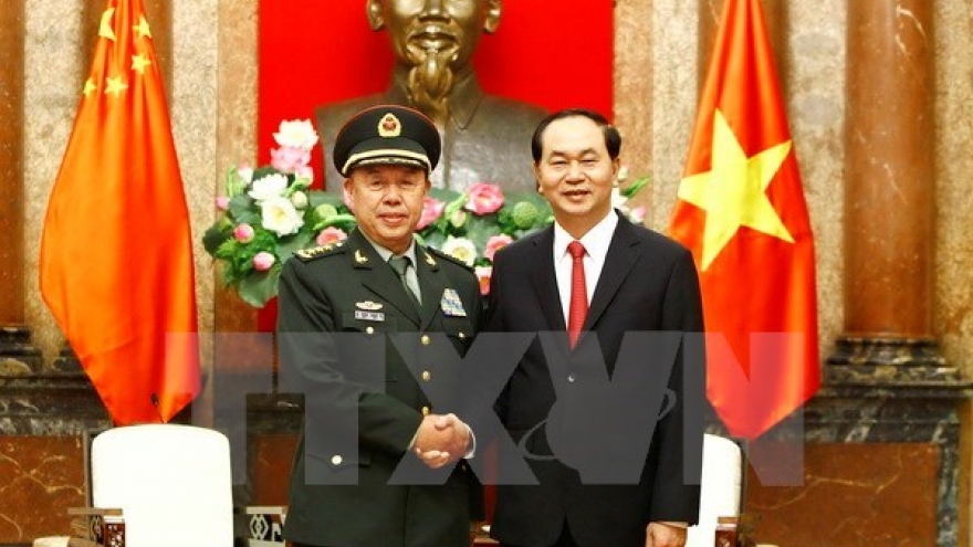 President Tran Dai Quang welcomes Chinese senior officer
