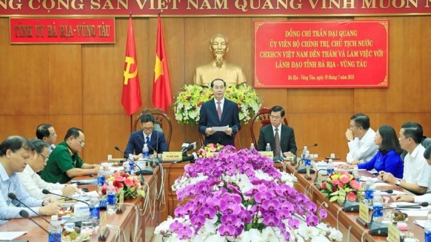 President urges Ba Ria-Vung Tau to use resources effectively