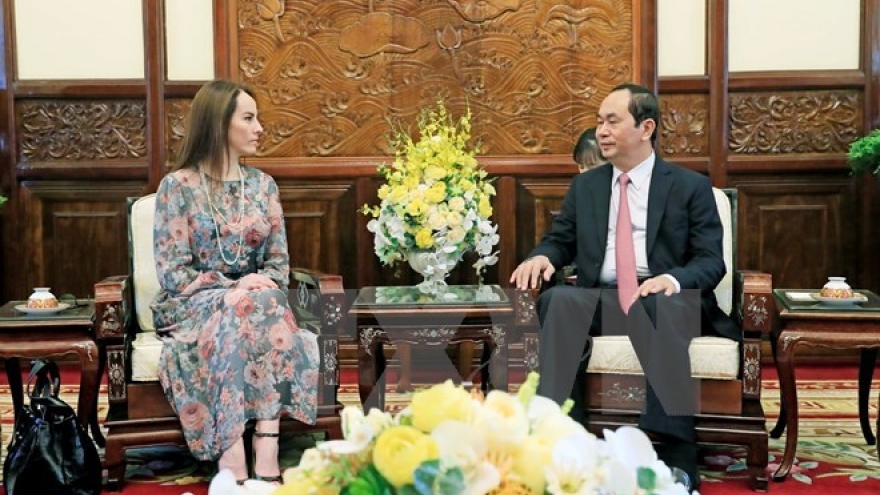 President Tran Dai Quang hosts IPU leaders