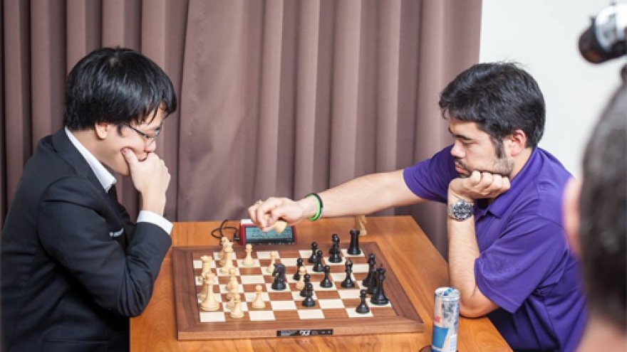 Quang Liem ties for first place on first day at Grand Chess Tour