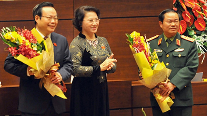  General Do Ba Ty, Phung Quoc Hien elected NA Vice Chairs