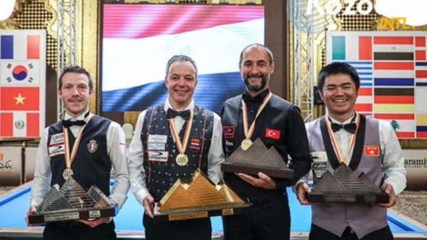 Nguyen wins bronze at Three-cushion Champ