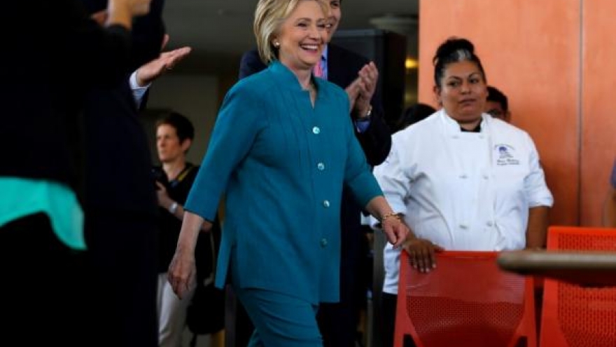 Clinton hits rivals on immigration in California campaign swing