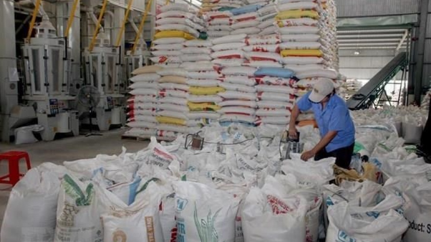 Eight-month rice exports down