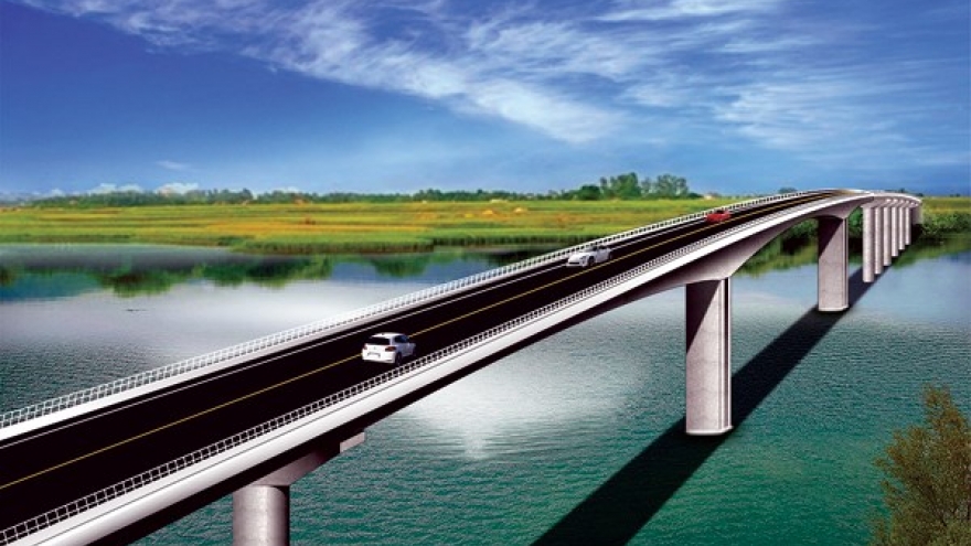 Nam Dinh: Work begins on Thinh Long bridge over Ninh Co River