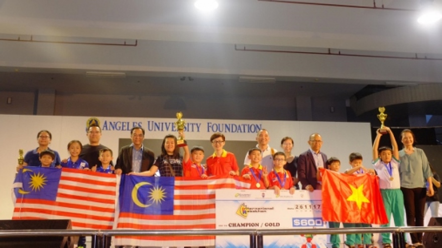 Vietnam wins first prize at Int’l Robothon Competition in Philippines