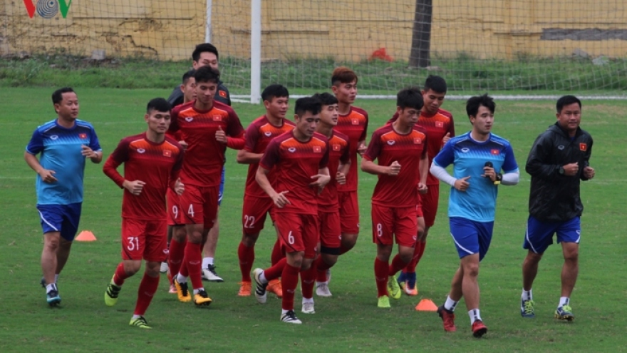 Vietnam’s U23s hold training session ahead of final qualifier