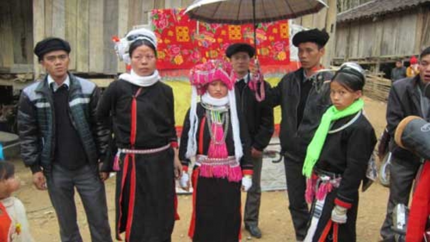 Typical marriage ritual of the San Chi