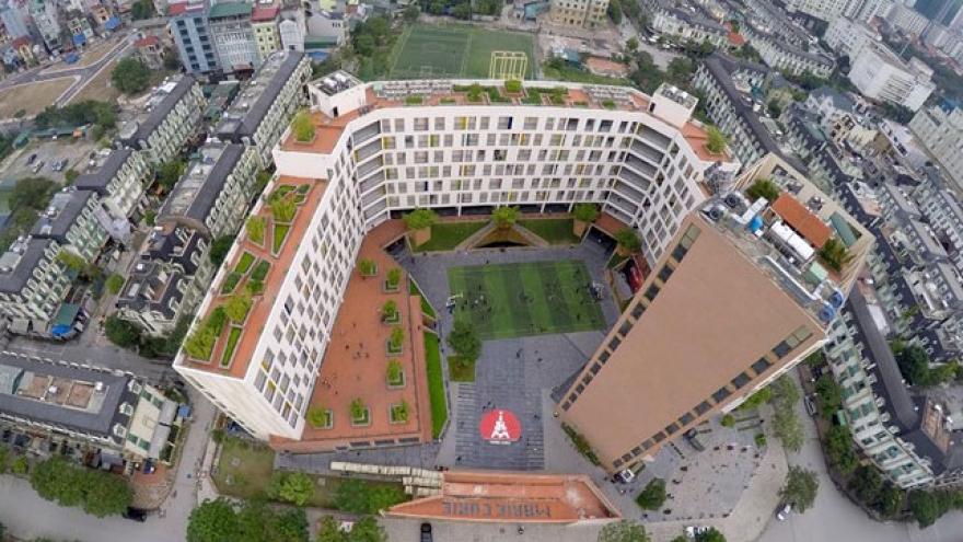 Hanoi’s most modern schools viewed from aerial cameras