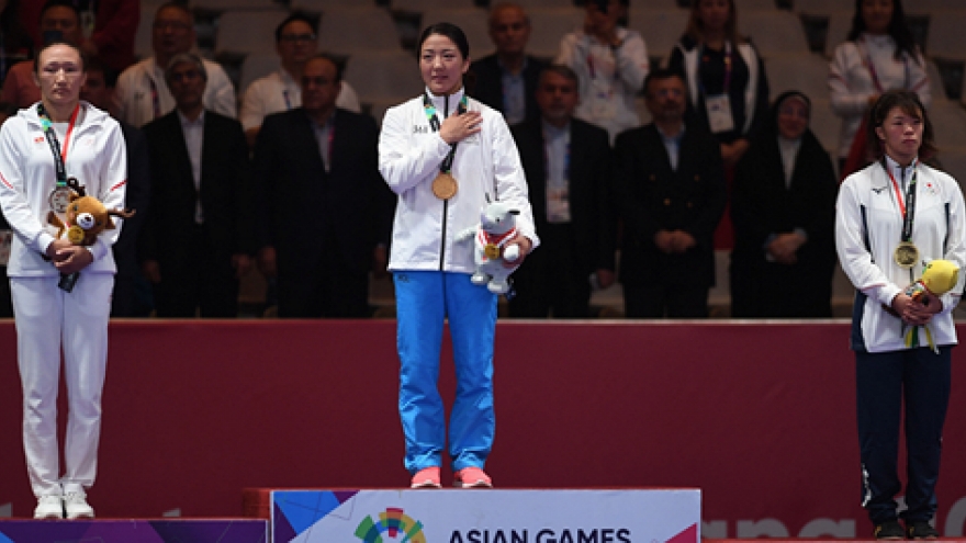 ASIAD 2018: Mongolia loses wrestling gold, promoting Vietnam’s ranking