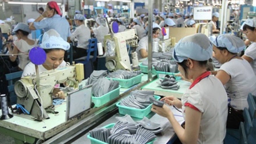 Vietnamese make shoes to export, not to wear