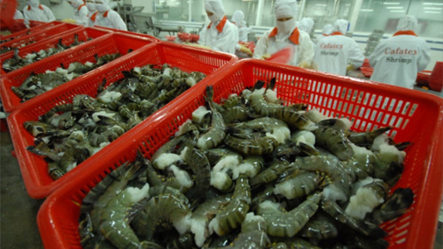 Shrimp exports sink in volume, value