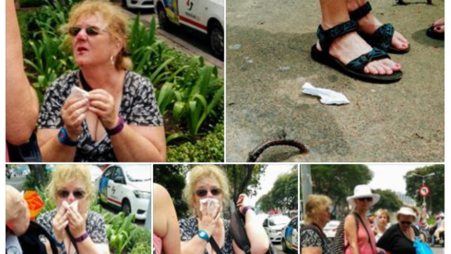 Foreign tourist hurt by ‘sidewalk traps’ in Ho Chi Minh City to receive apology