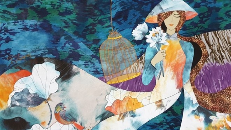 Artist uses art to quilt her dream